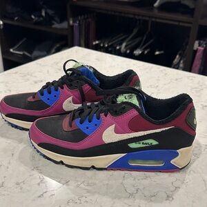 Nike Air Max with Black and Blue Accents